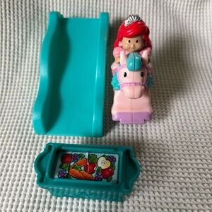 Little people Disney Klip Klop Horse little Mermaid Ariel princess trough Rsmp